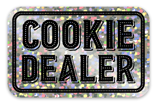 Cookie Dealer Glitter Sticker
