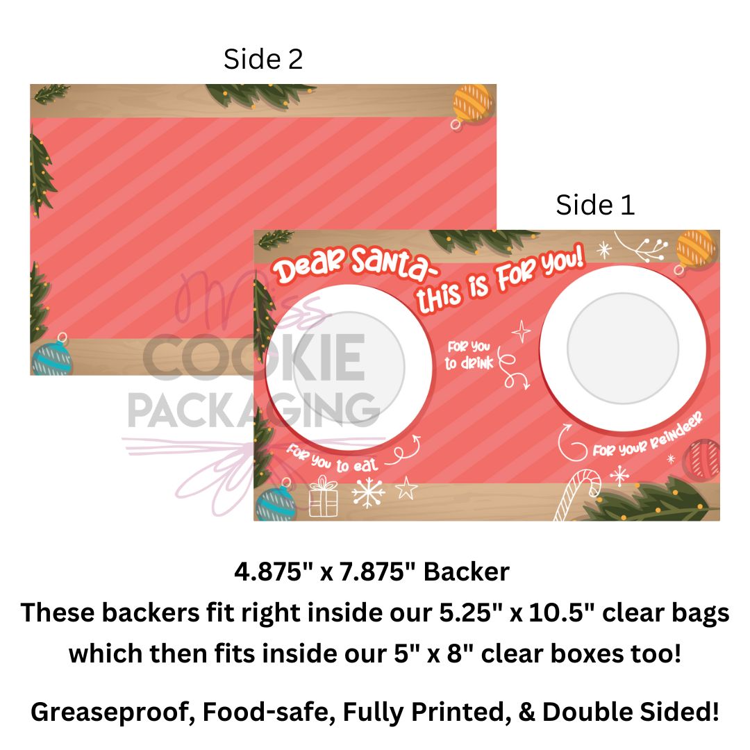 Cookies For Santa – 4.875″ x 7.875″ Greaseproof Backer