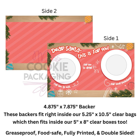 Cookies For Santa – 4.875″ x 7.875″ Greaseproof Backer