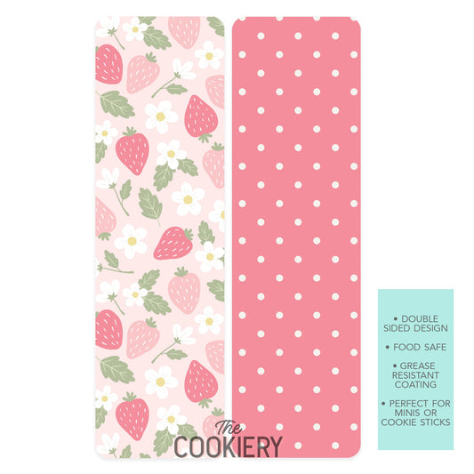 BERRY BEST STRAWBERRY FOOD SAFE COOKIE CARD BACKERS - THE COOKIERY