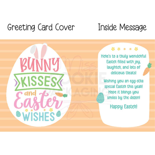 Greeting Card – “Bunny Kisses and Easter Wishes” – 4.25″ x 5″ Box