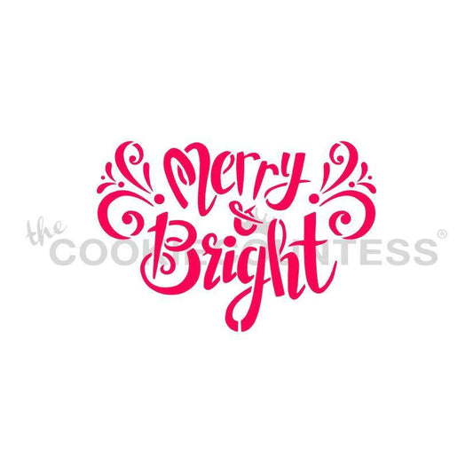 Merry & Bright Stencil