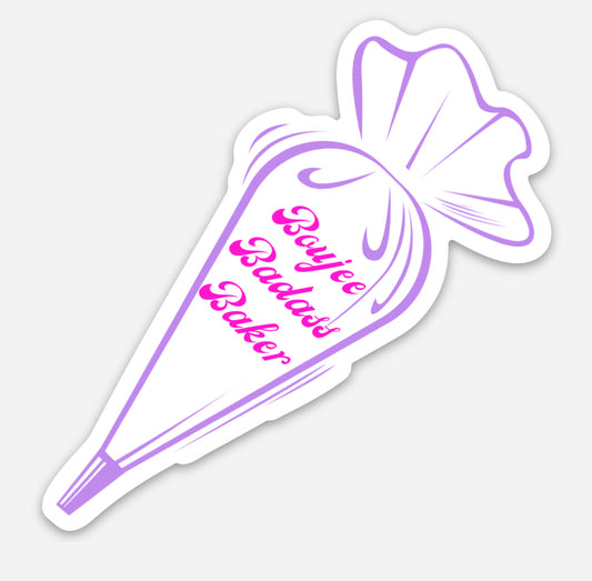 Boujee Baking Badass Sticker