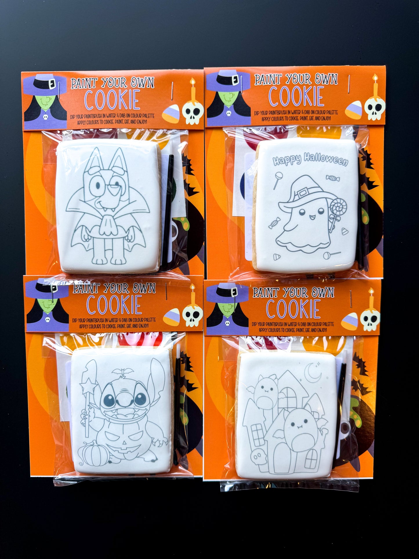 Paint Your Own Halloween Cookie