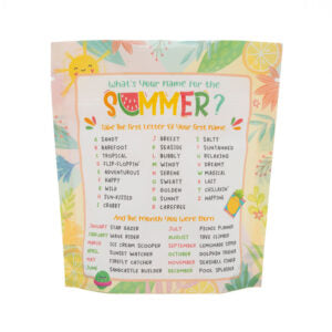 SMALL “You Deserve a Super Sweet Summer” Cookie Pouches – 5.5″ x 6″ x 2″ Cookie Packaging Stand Up Pouch-10 Pack