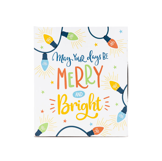 Greeting Card - "Merry and Bright" - 4.25" x 5" Box - 10 Boxes