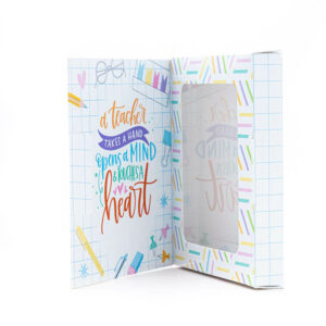 Greeting Card – “Thank You for being such a Great Teacher” – 4.25″ x 5″ Box