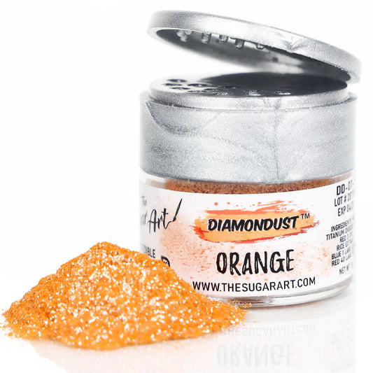 Orange Edible Glitter
