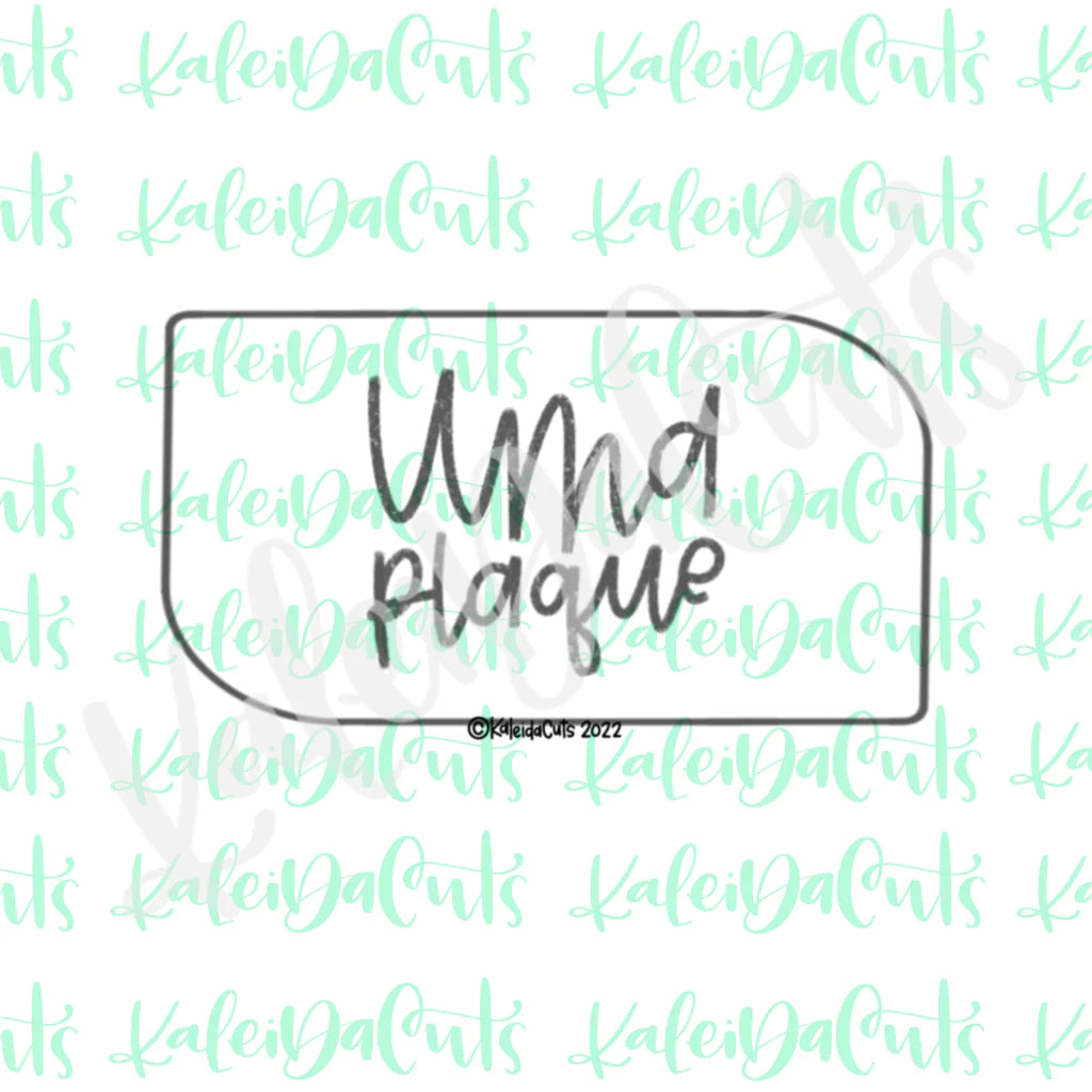 Cookie Cutter Uma Plaque 3.5"