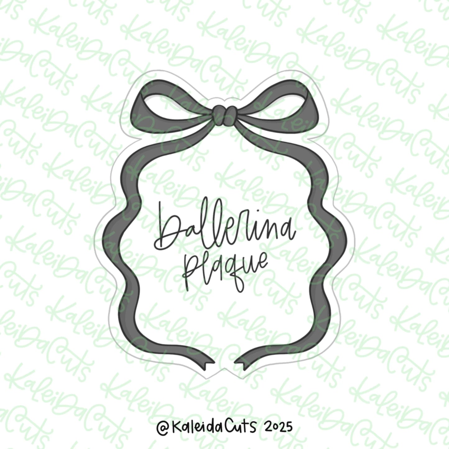 Ballerina Plaque Cookie Cutter Mini - 2"