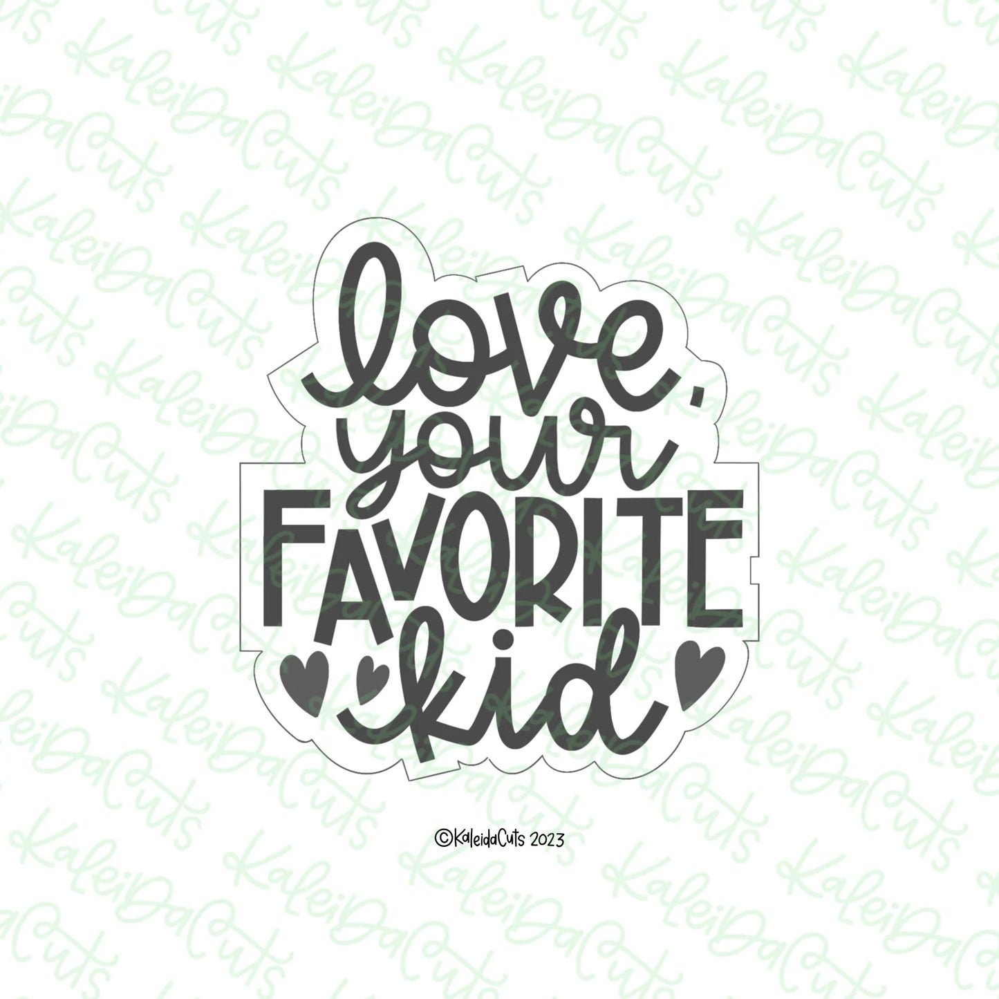 Love Your Favorite Kid Cookie Cutter - Large - 4