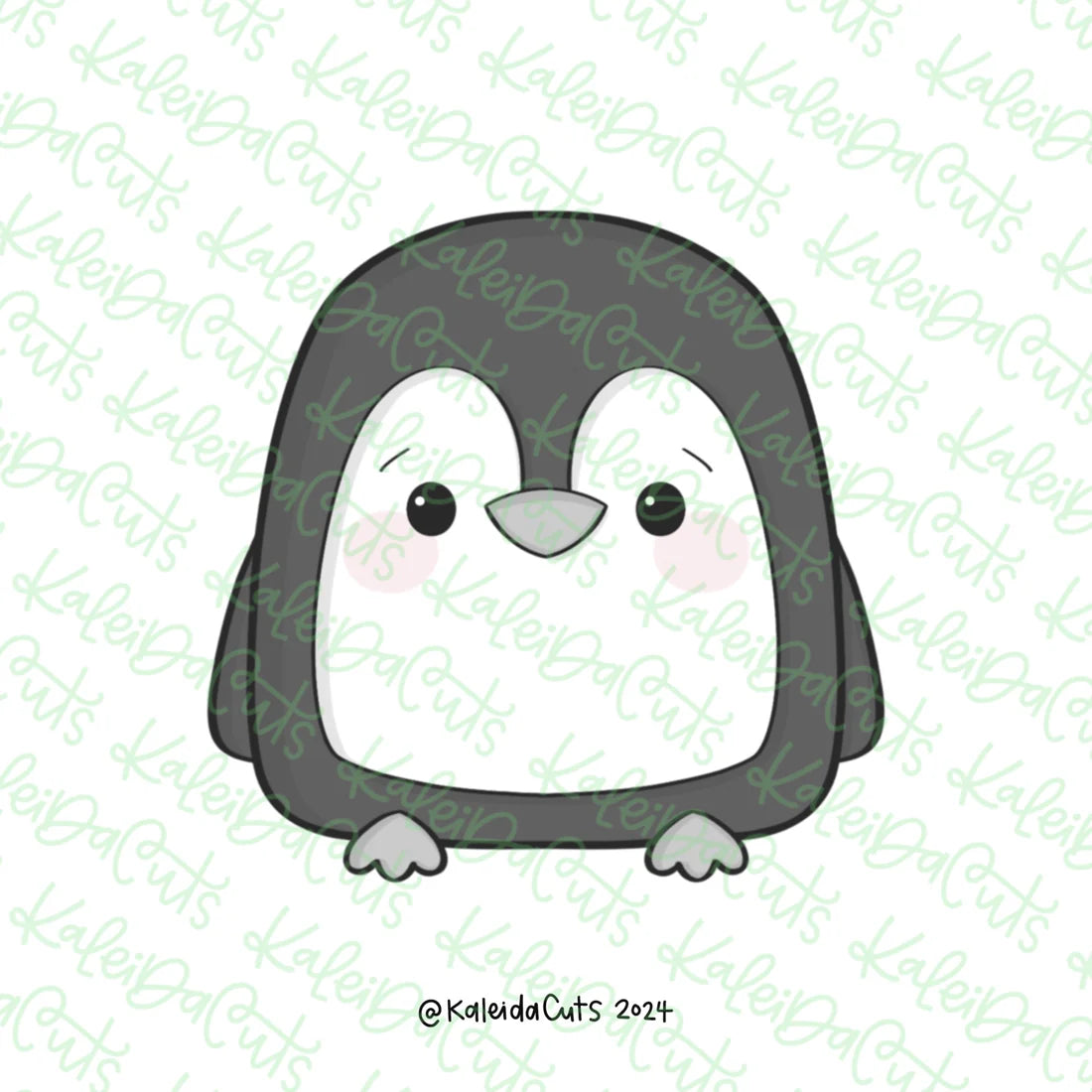 Chunky Penguin Cookie Cutter - Mini 2"