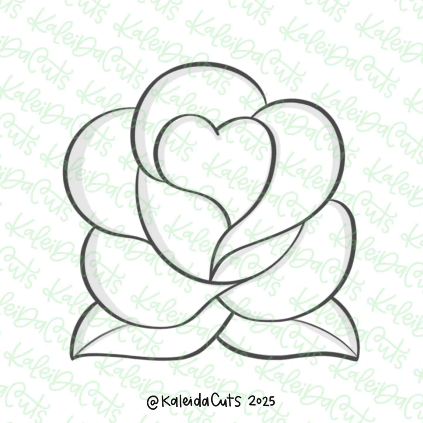 Simple Rose Cookie Cutter Mini - 2