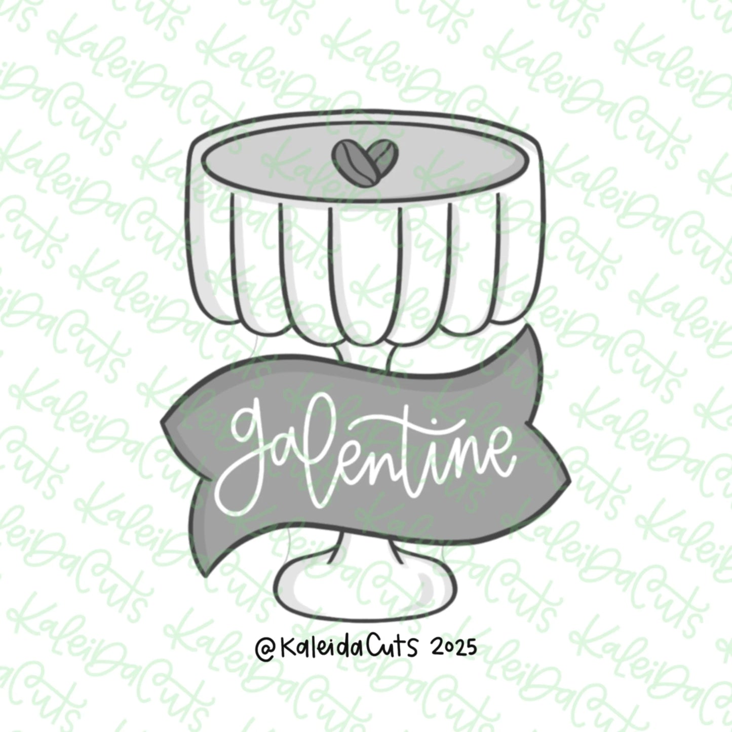 Champagne Banner Cookie Cutter Standard - 3.8