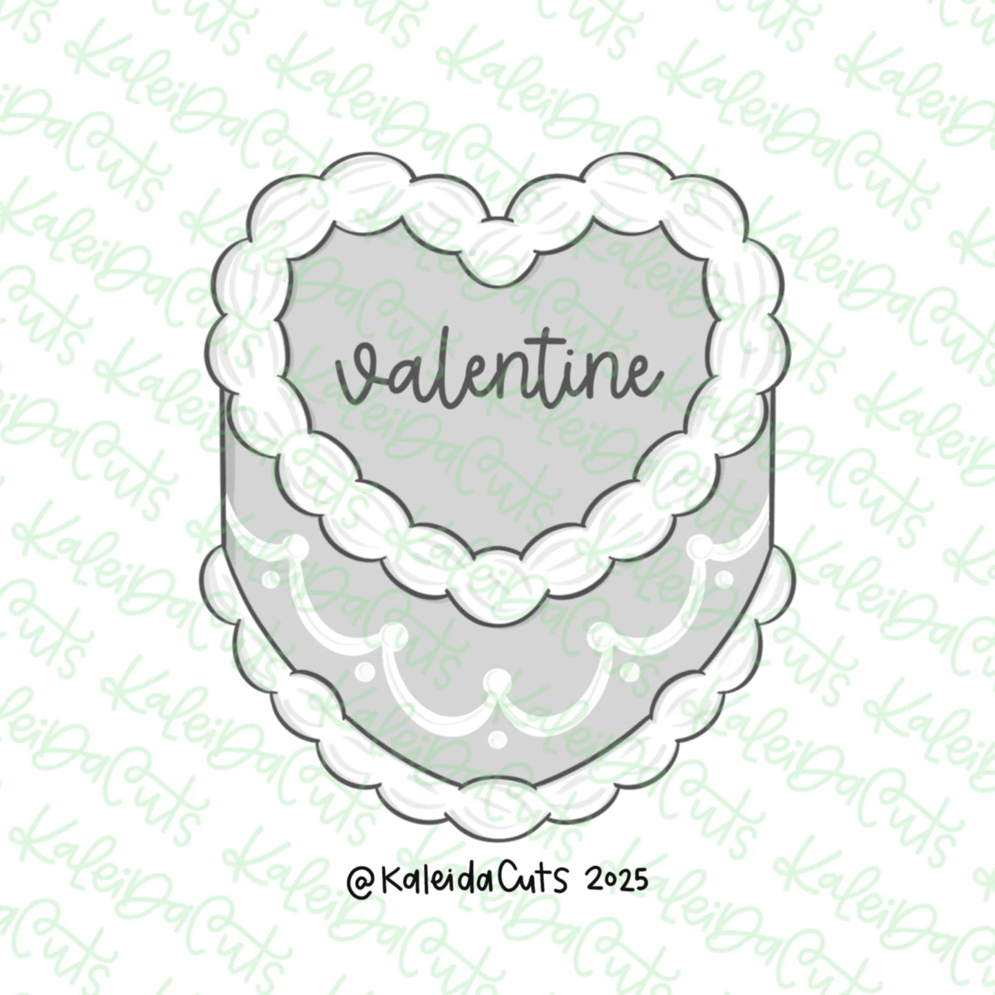 Heart Cake Cookie Cutter Standard - 3.6