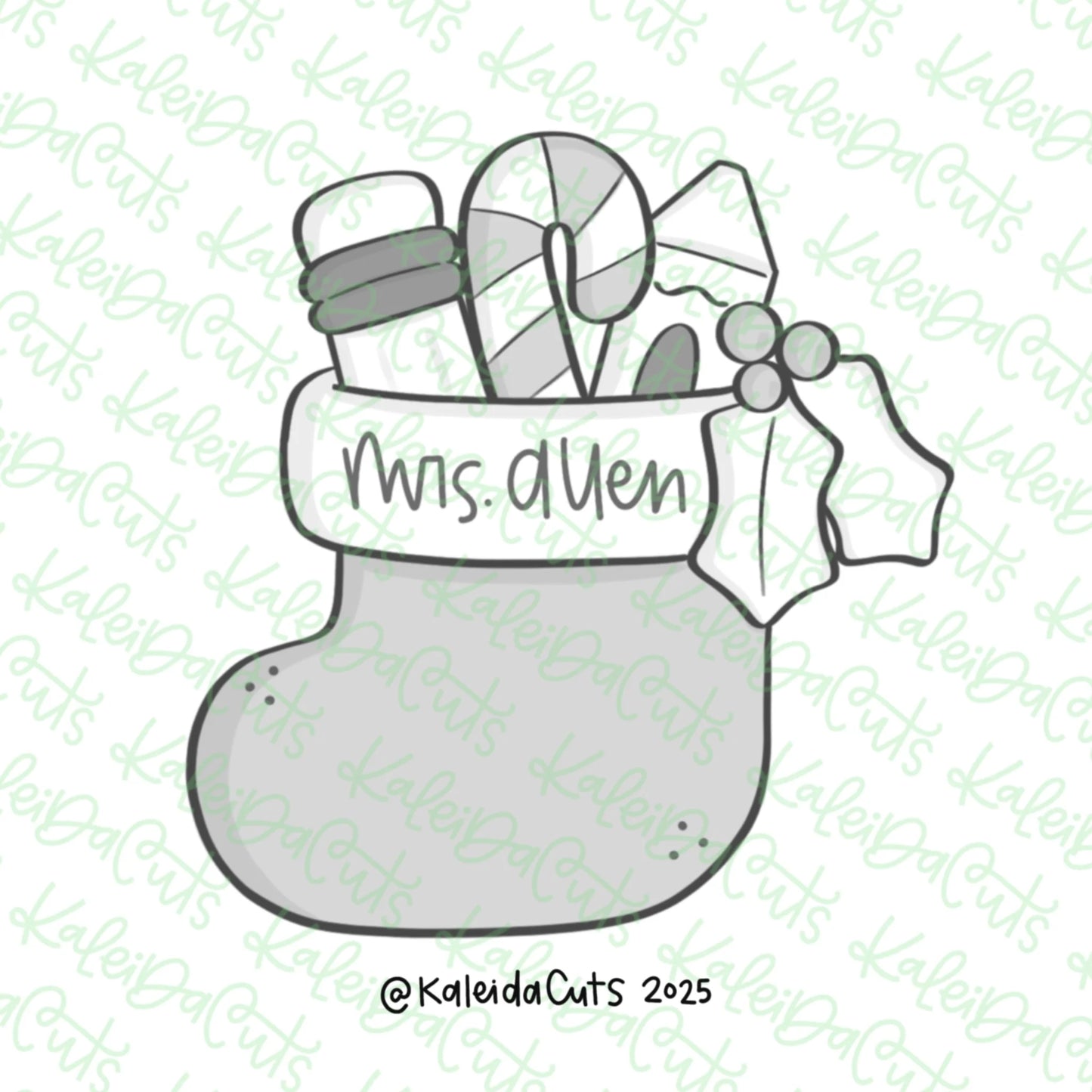 Teacher Stocking Cookie Cutter Standard - 3.7"