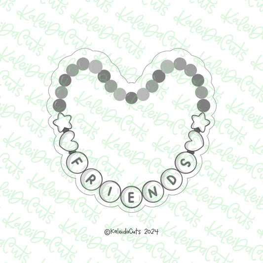 Friendship Bracelet Heart Cookie Cutter - Standard - 3.5