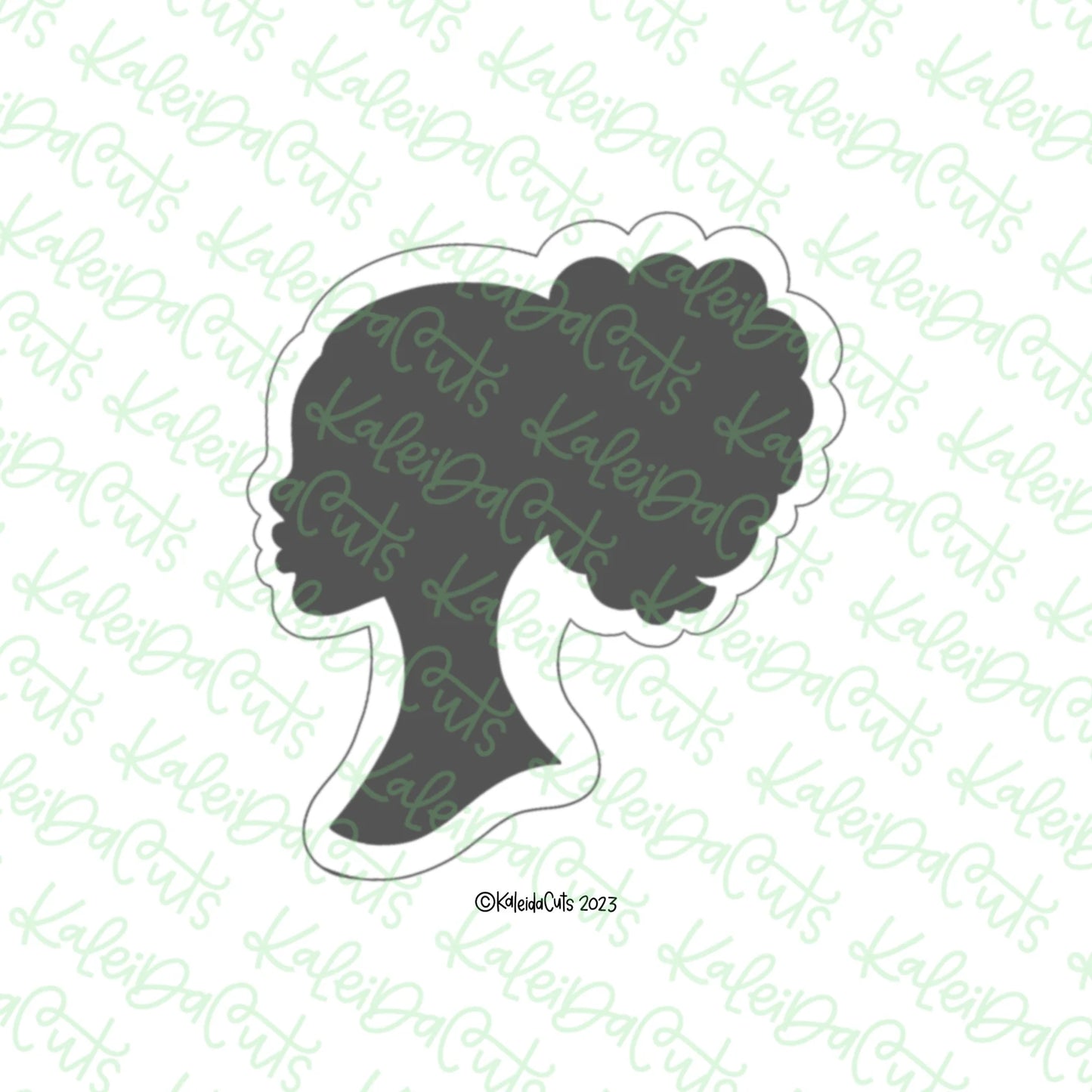 Afro Doll Face Cookie Cutter - Large - 4