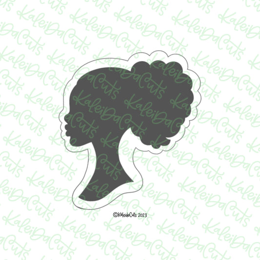Afro Doll Face Cookie Cutter - Large - 4