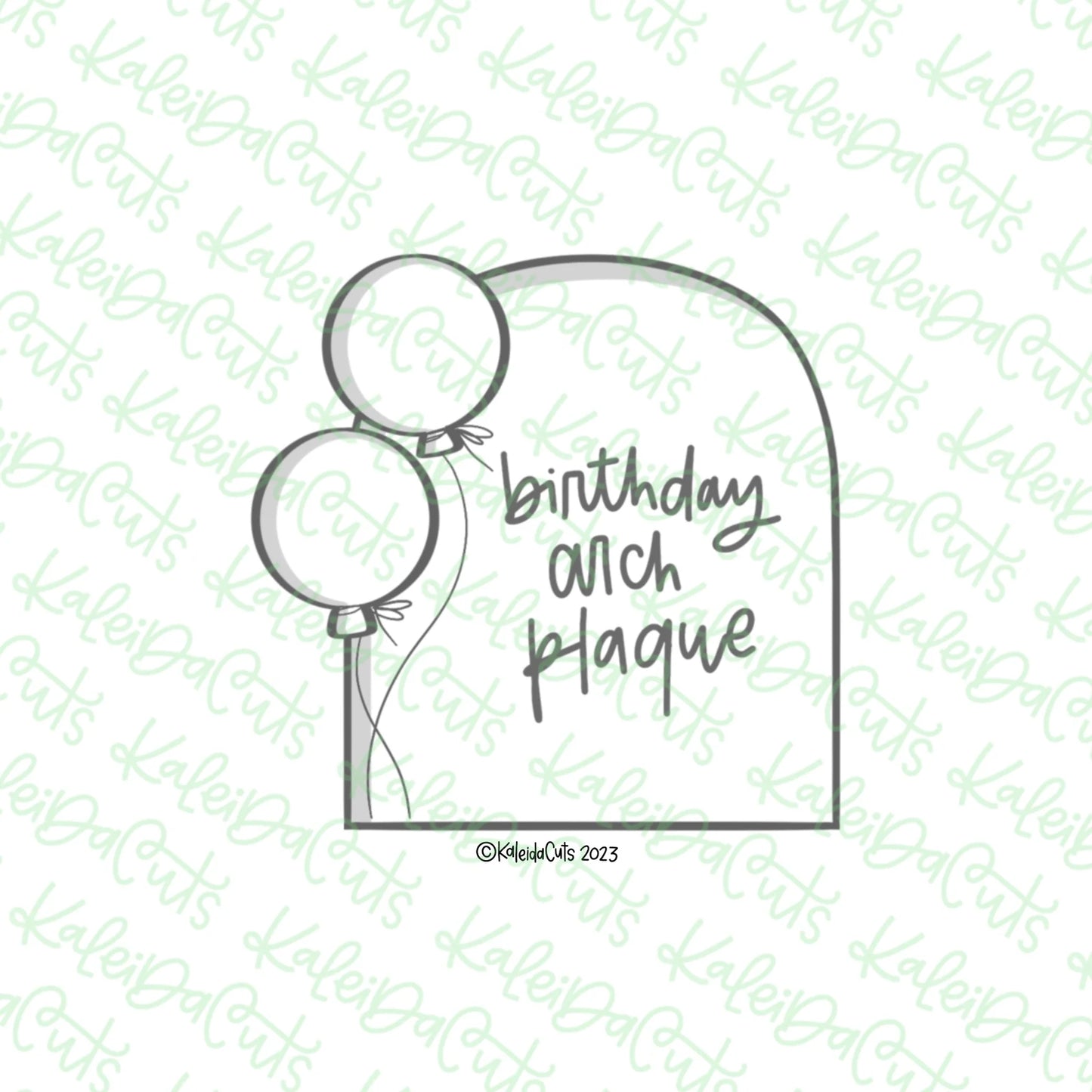 Birthday Balloon Arch Cookie Cutter - Standard - 3.5