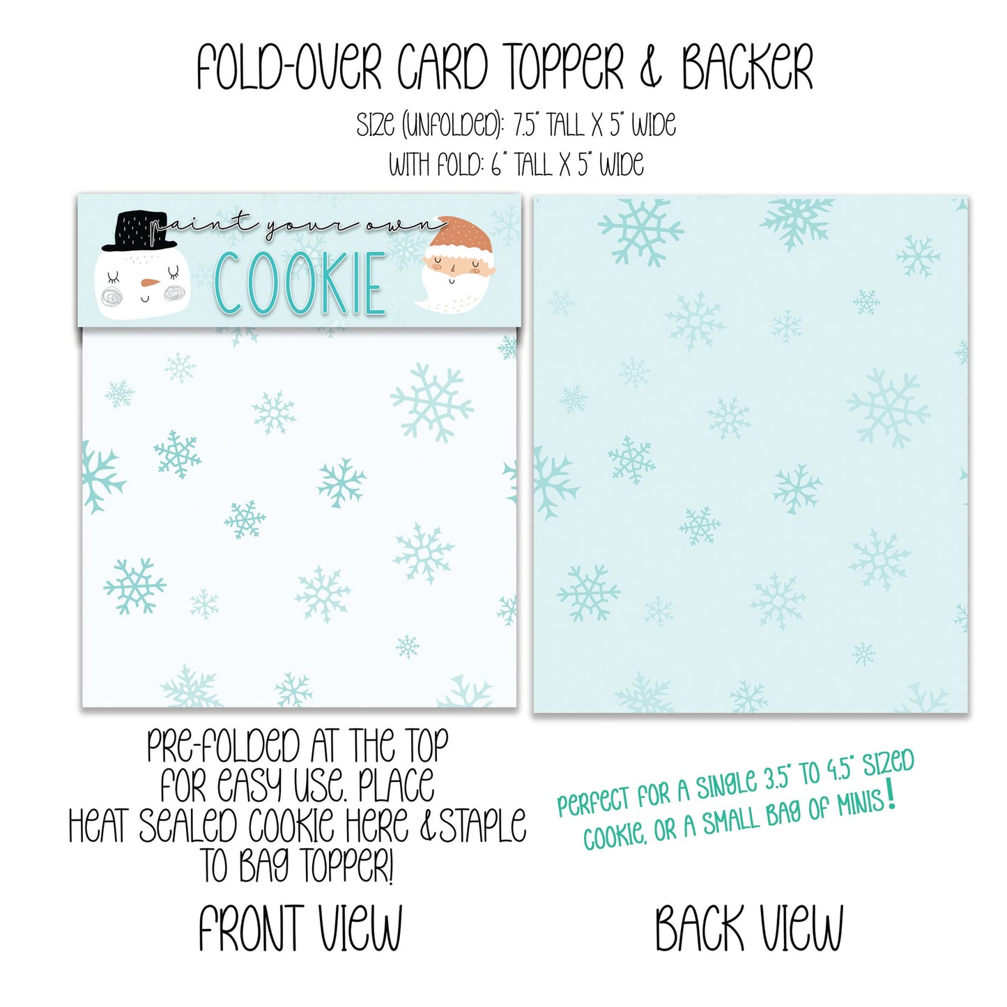 CHRISTMAS PYO BAG TOPPER & BACKER