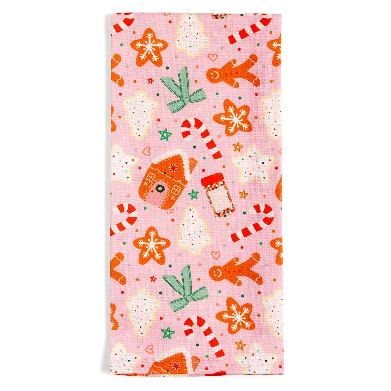 Holiday Cookies Christmas Tea Towel
