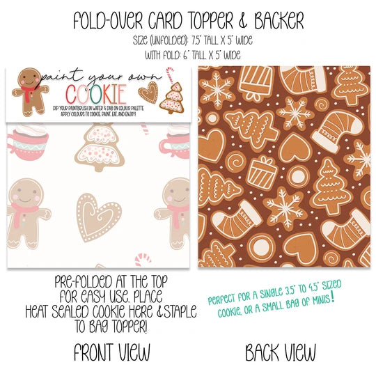 GINGERBREAD MAN PYO TOPPER & BACKER