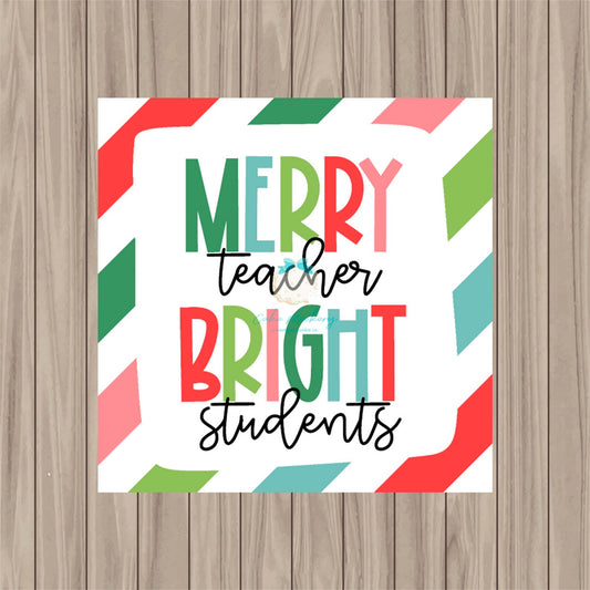 Merry Teacher Tag