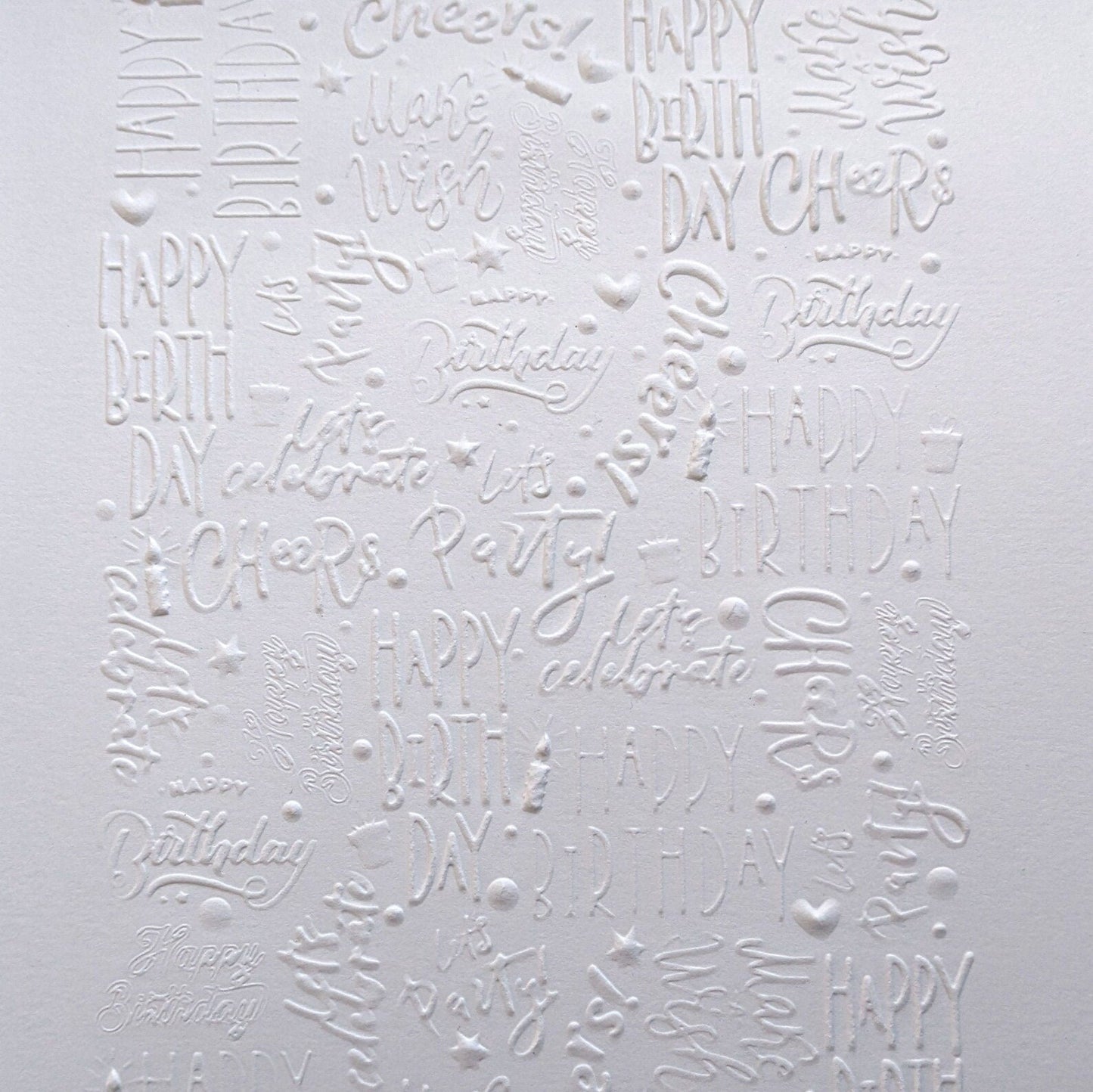 Happy Birthday - Embossed Parchment Sheets - 6/pkg