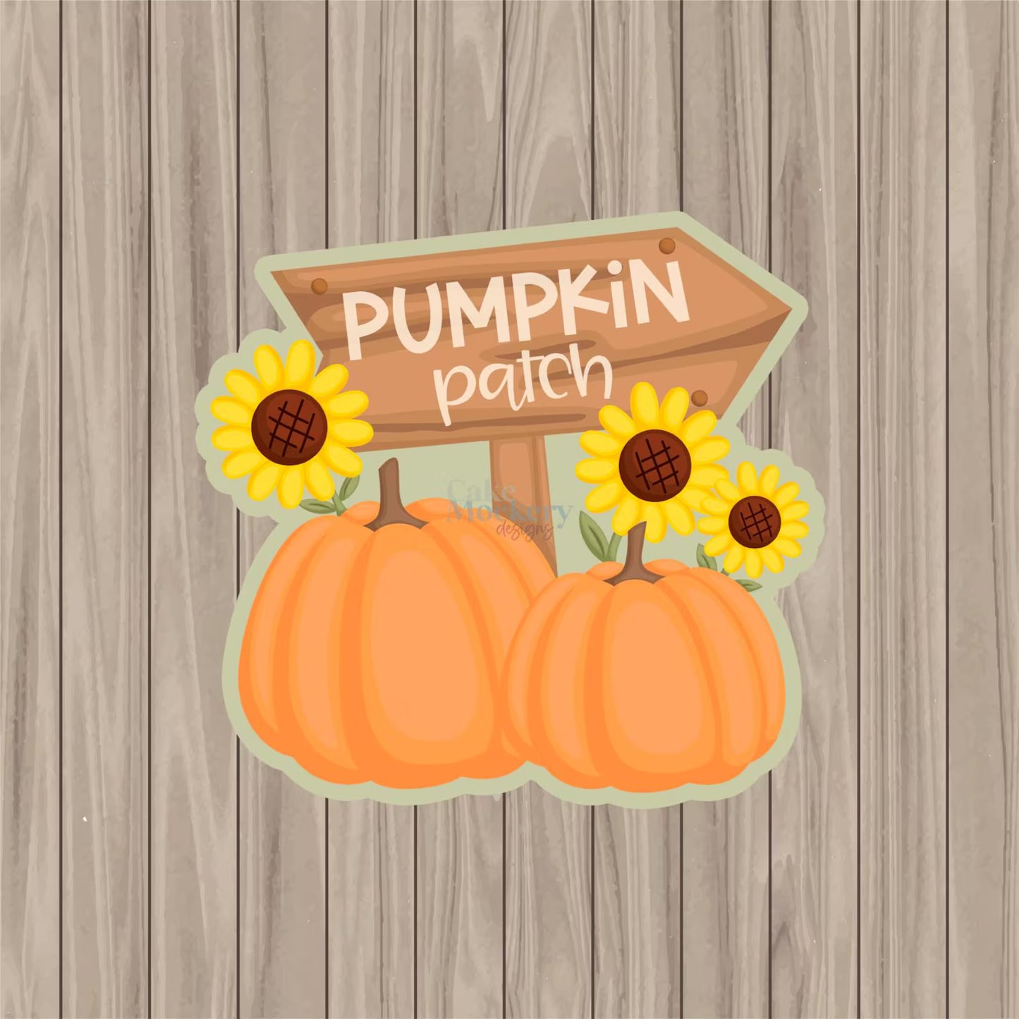 Pumpkin Patch Die Cut Cookie Card