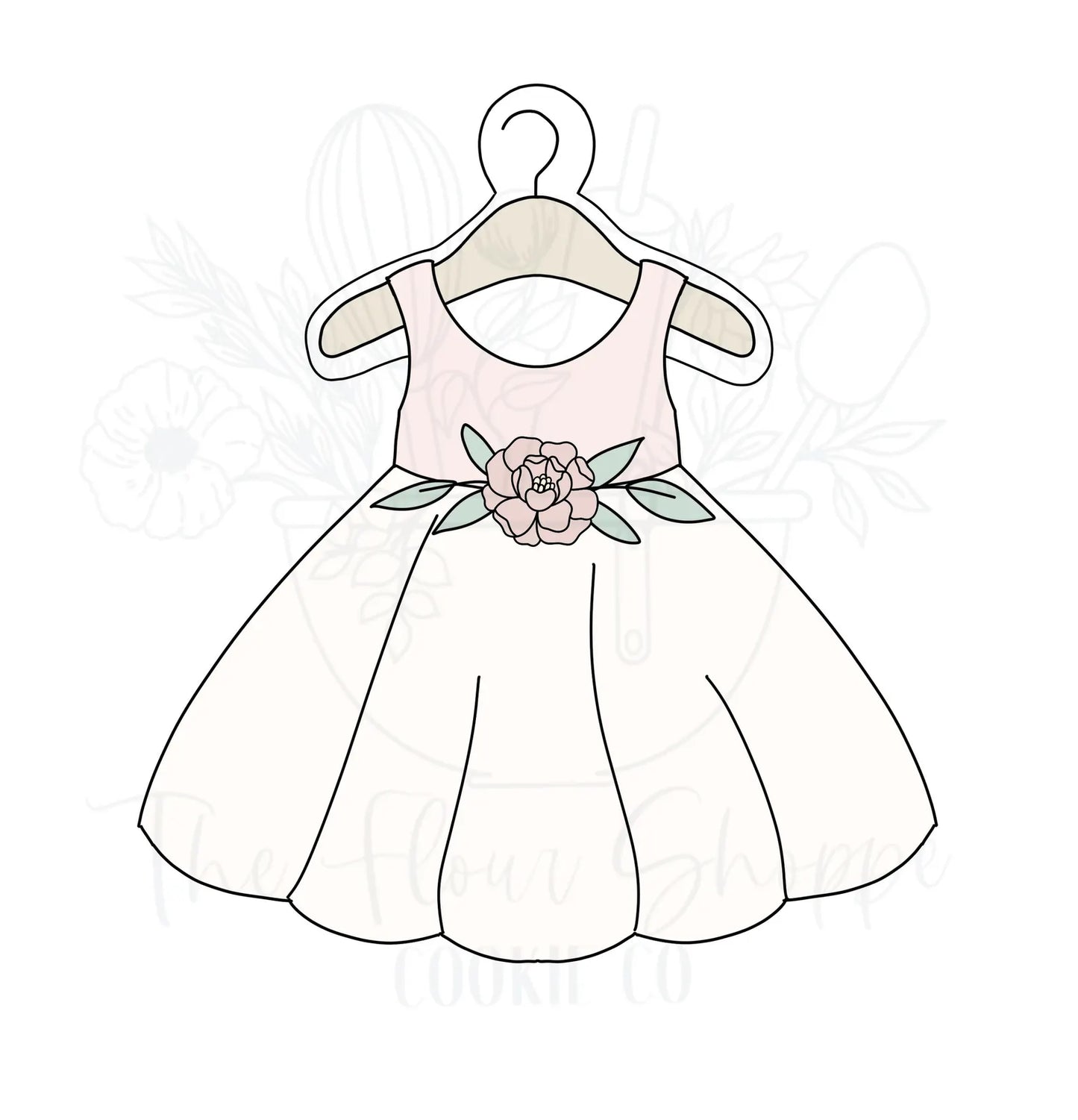 Baby Dress 3 with Hanger Cookie Cutter