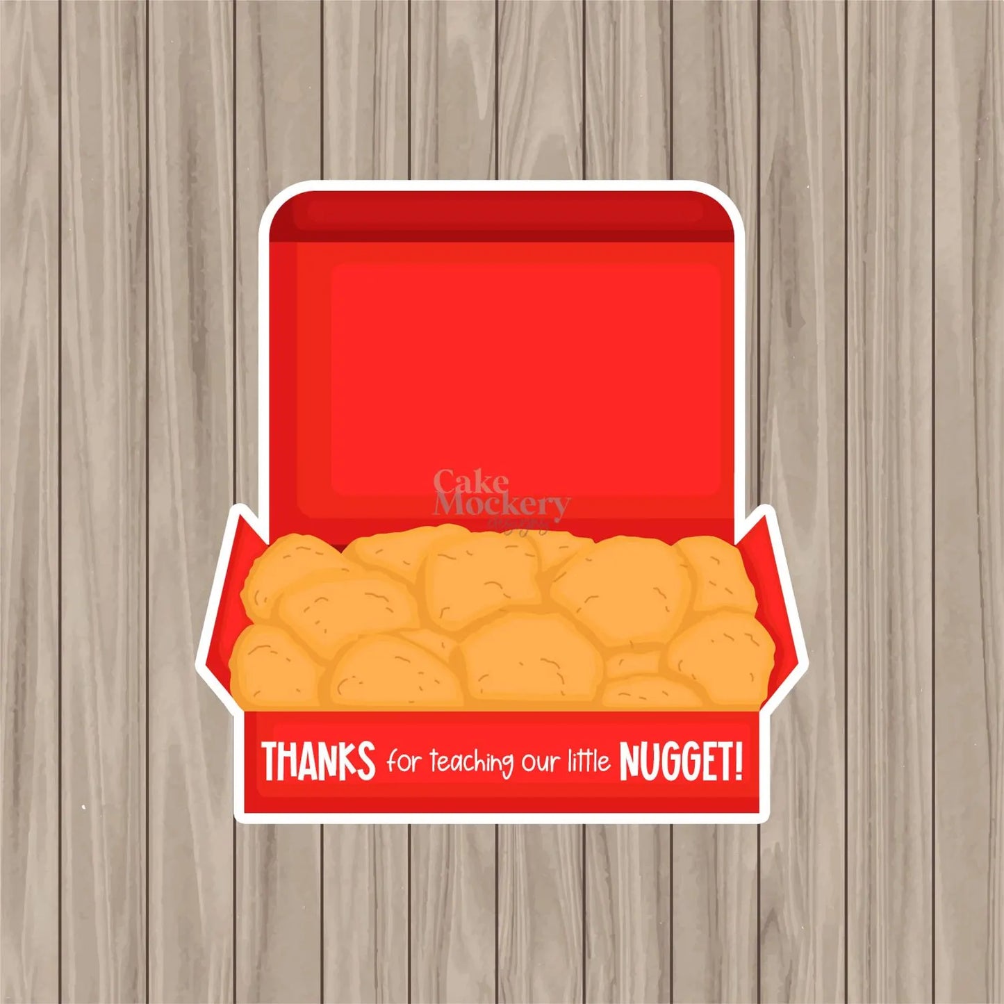 Nugget Die Cut Card - 5.25"x 5.5"