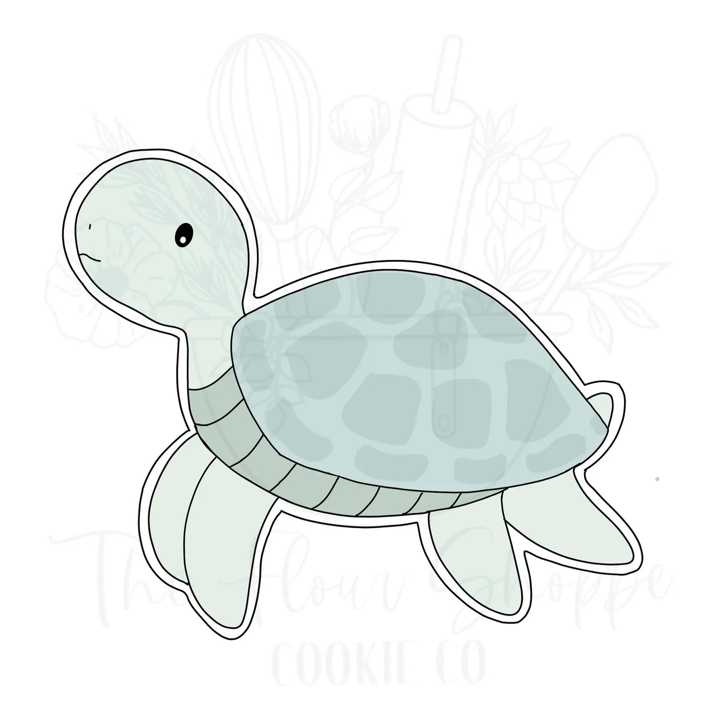 Sea Turtle 1, Ocean, and Under the Sea Cookie Cutter