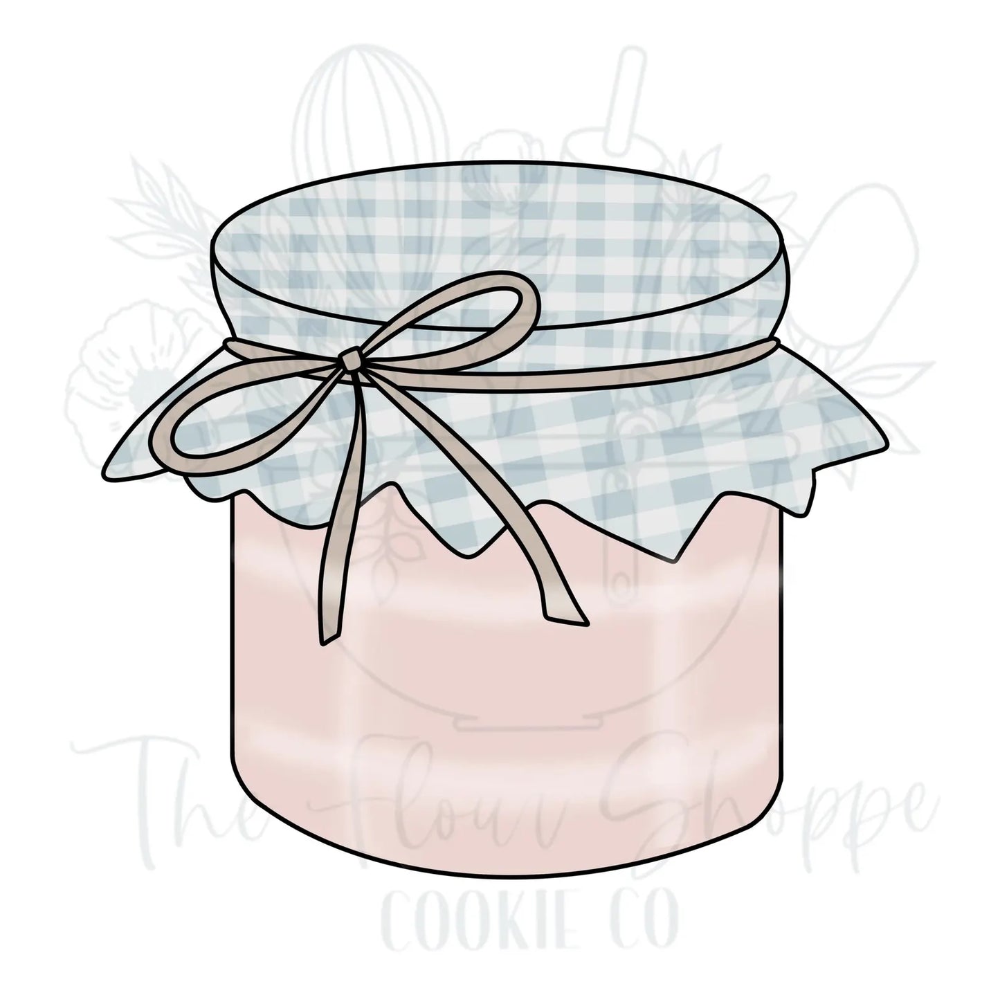 Jam Jelly Jar Cookie Cutter, Farmer's Market, Fruits