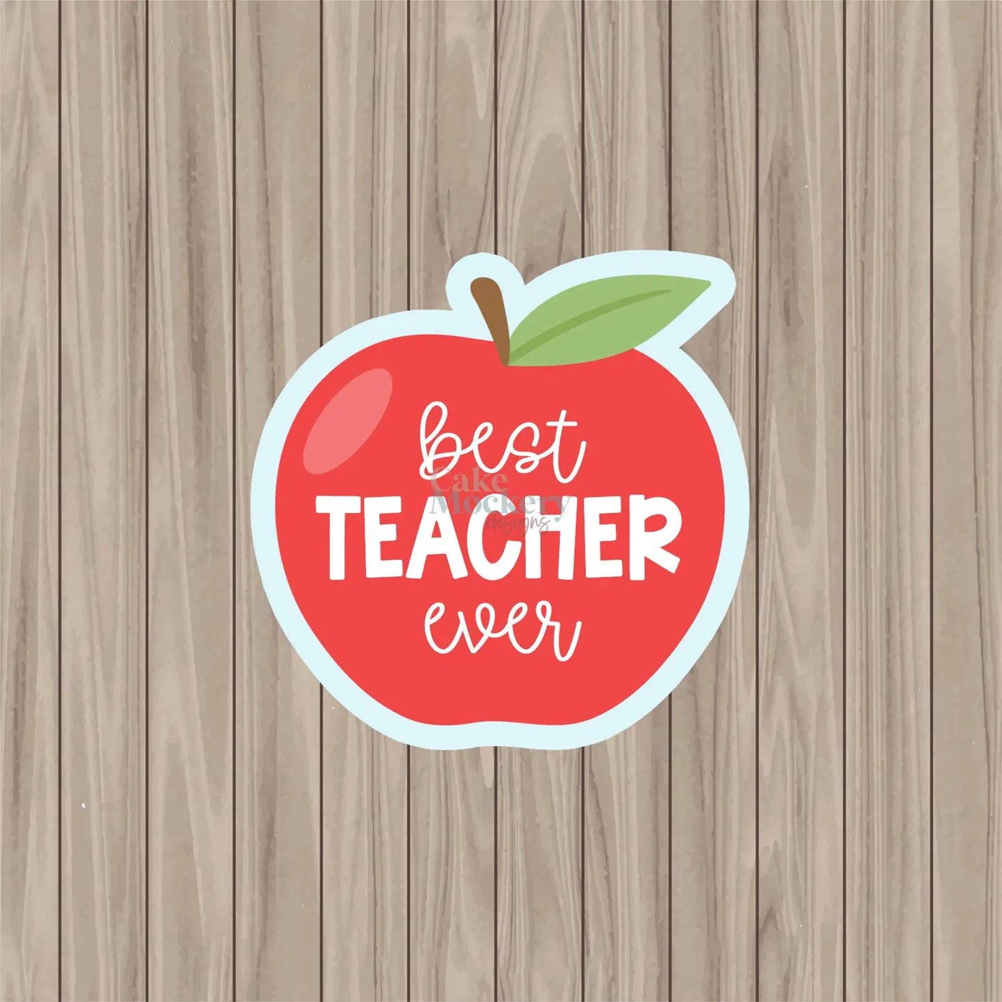 Die Cut Apple Tag 2" x 2" Pre-Printed PHYSICAL Tag