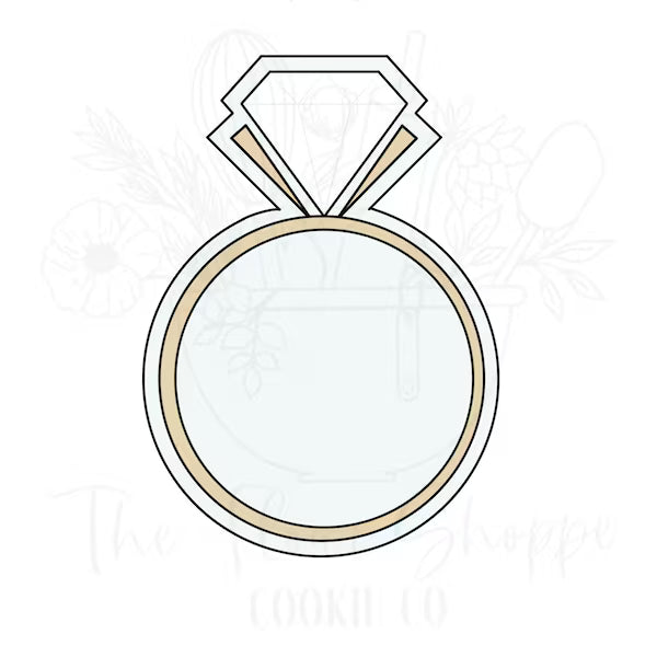 Wedding Ring 2 Cookie Cutter