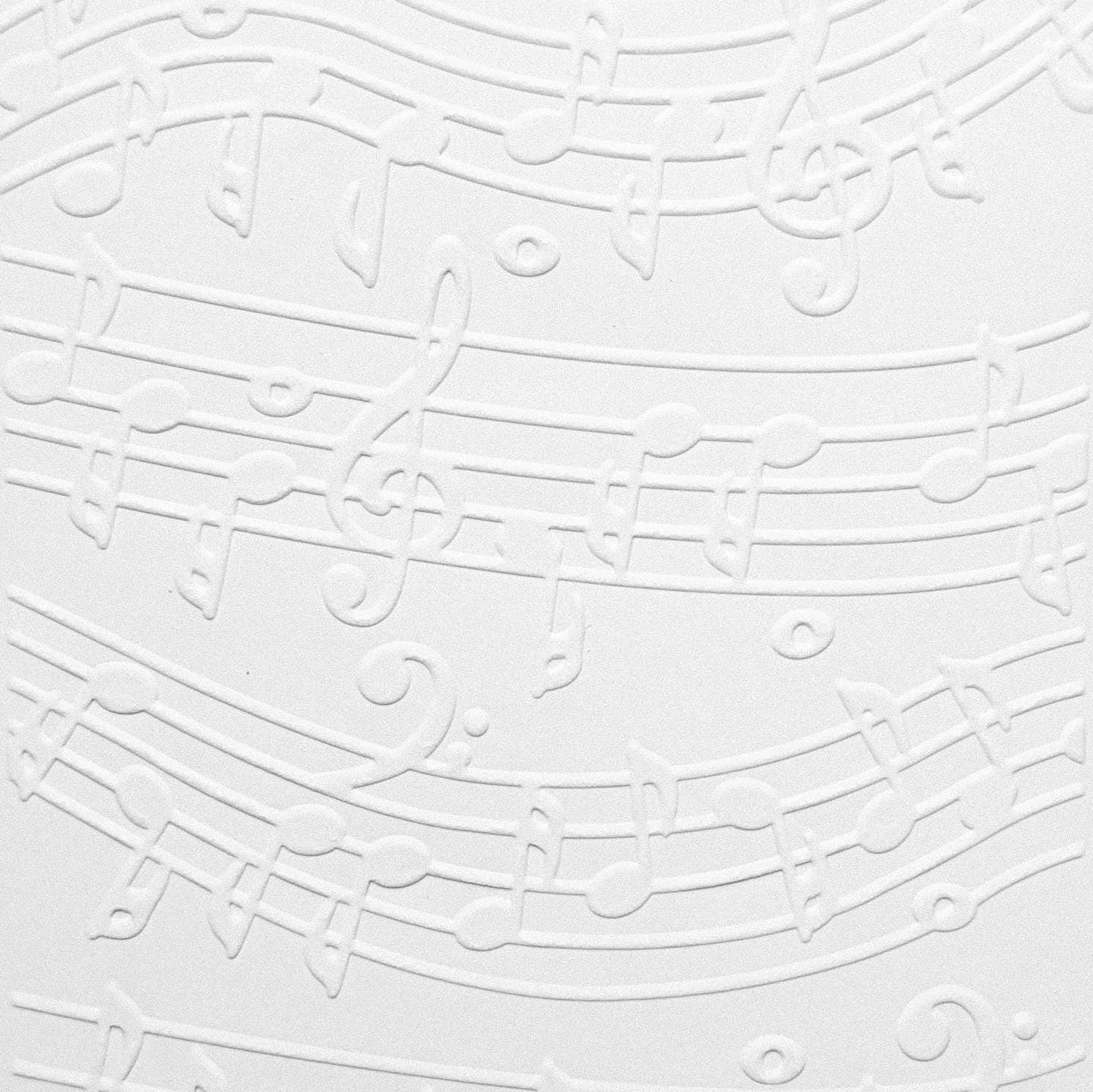Music Notes - Embossed Parchment Sheets - 6/pkg