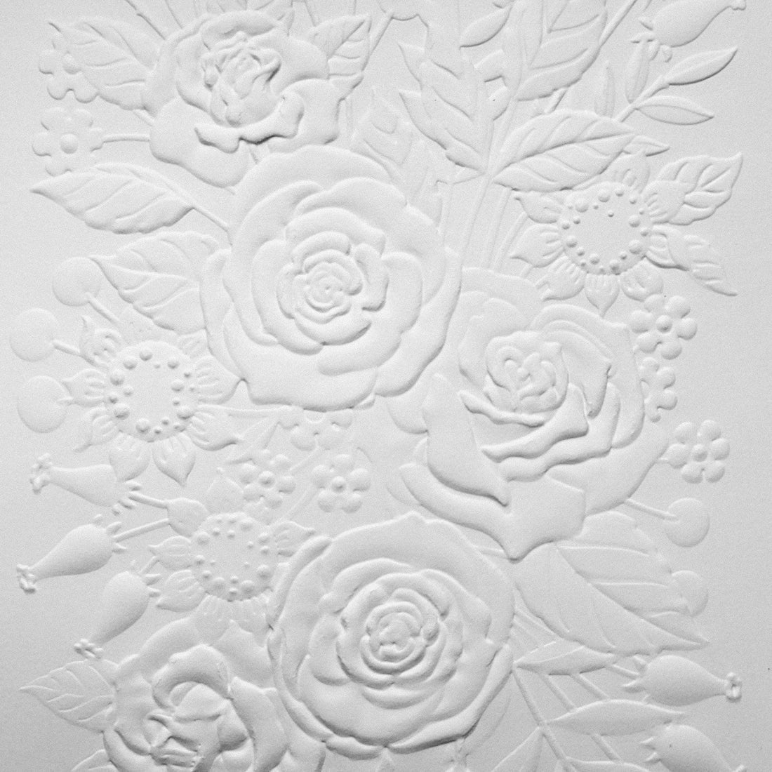 Rose Garden- Embossed Parchment Sheets - 6/pkg