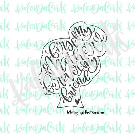 Mom Bun Silhouette Cookie Cutter - Standard - 4