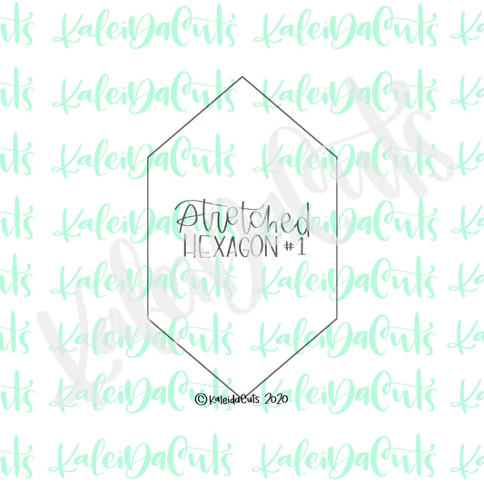 Cookie Cutter Stretched Hexagon 4"