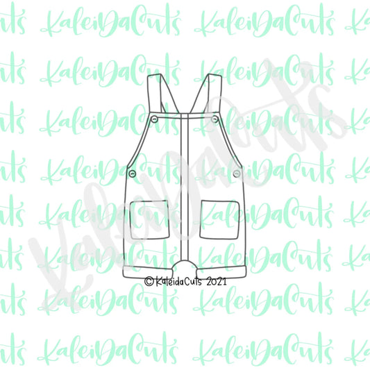 Baby Shortalls Cookie Cutter - Small - 3.5