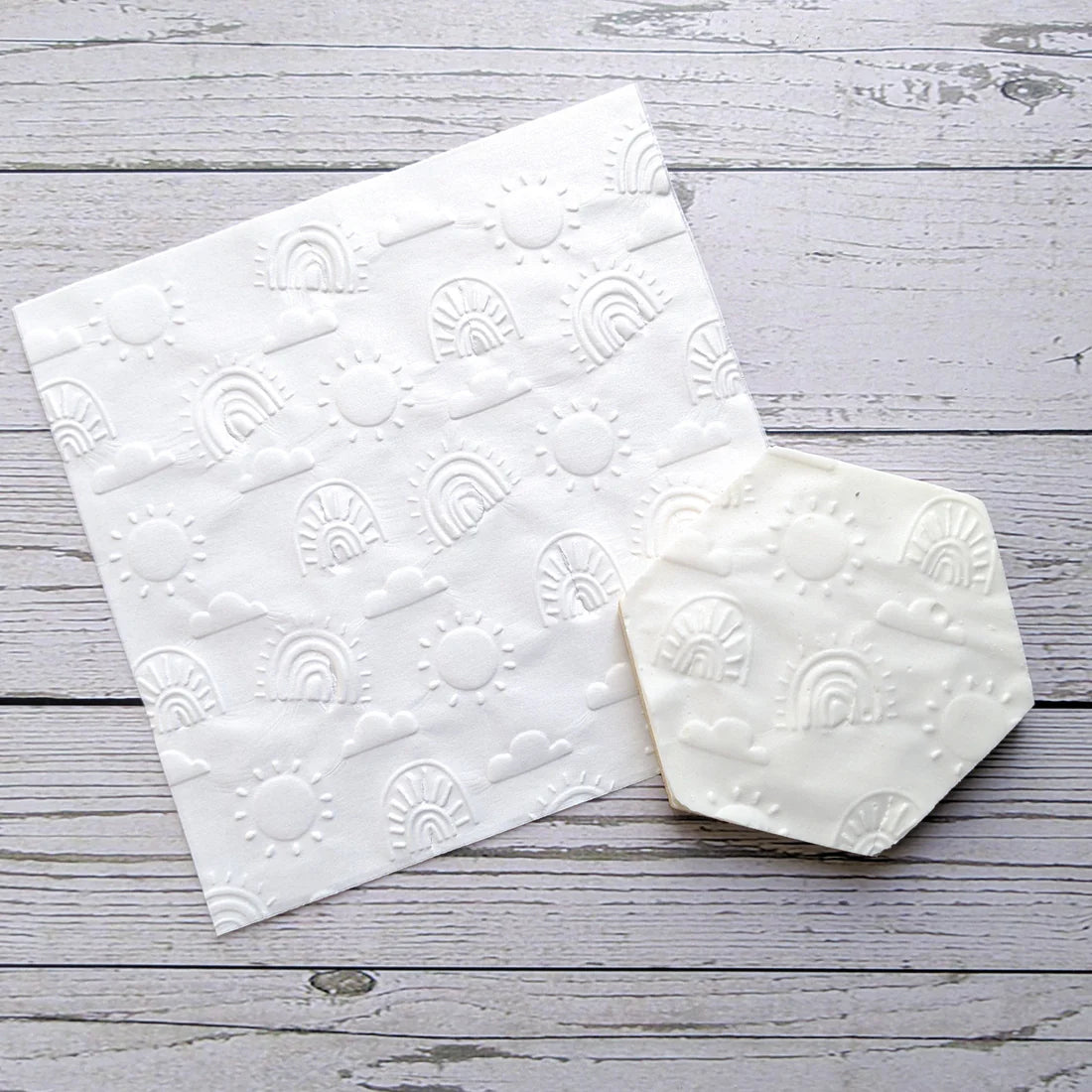 Rainbows - Embossed Parchment Sheets - 6/pkg