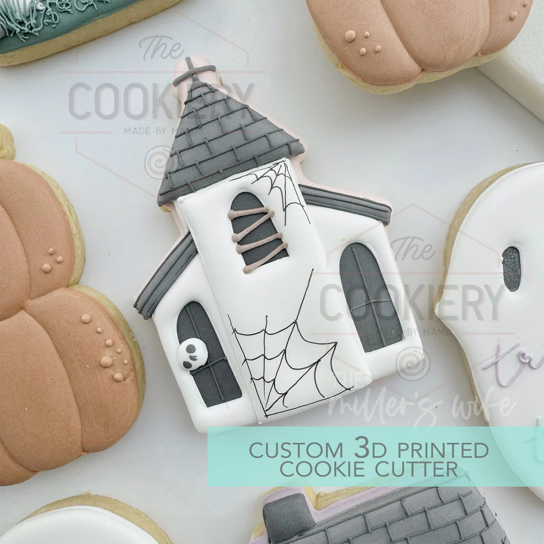 Spooky Church Haunted Village Cookie Cutter 4.5"