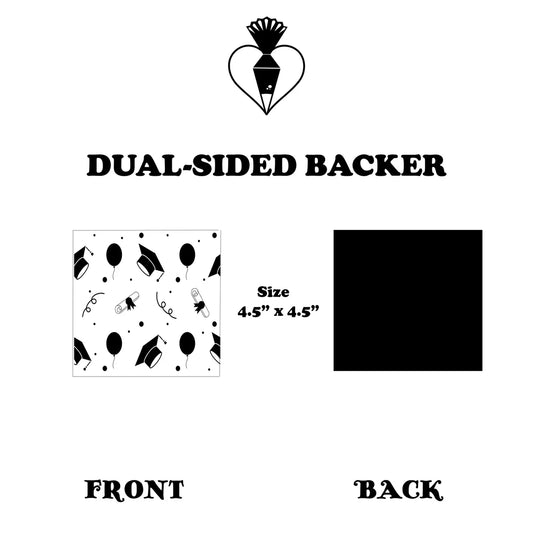 Square Graduation Box Backers 4.5"x4.5" (25 pcs.)
