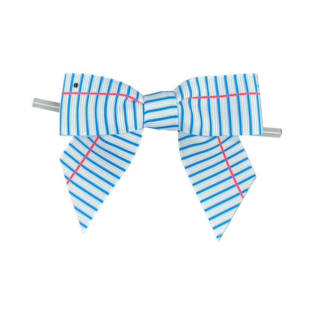 Lined Ruled Paper Bow