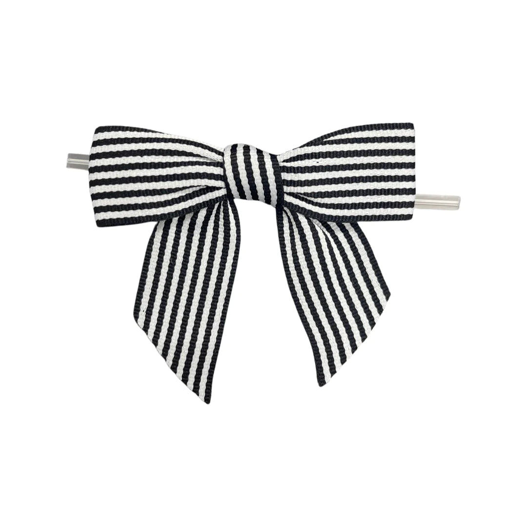 Black and White Skinny Stripes on a Wire
