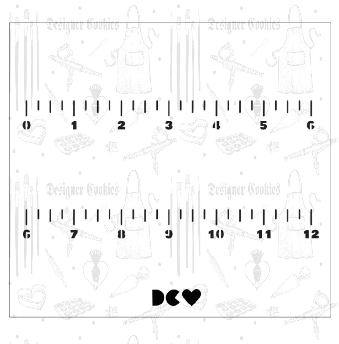Designer Cookies Ruler Stencil Only