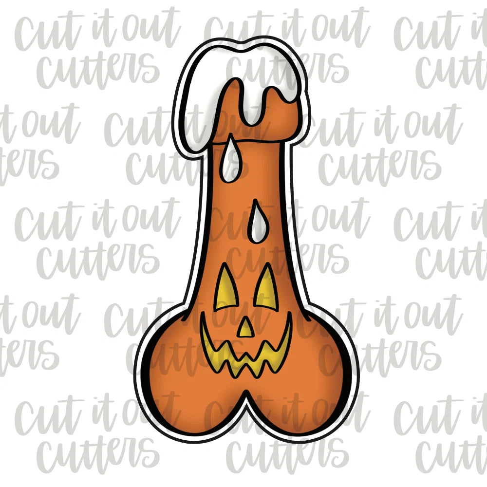 Hallo-WEENS Jaco-O-Lantern Penis Cookie Cutter 3"