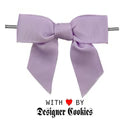 Light Orchid Grosgrain Pre-Tied Bow on a Wire