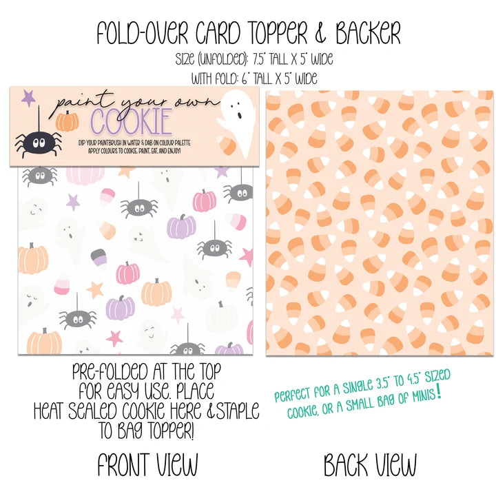 CANDY CORN PAINT YOUR OWN PYO HALLOWEEN TOPPER & BACKER